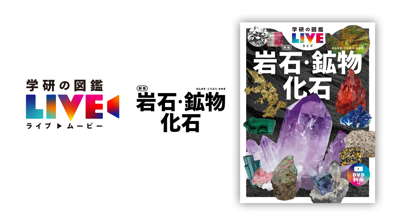 『学研の図鑑LIVE 岩石・鉱物・化石 新版』DVD/ストリーミング映像